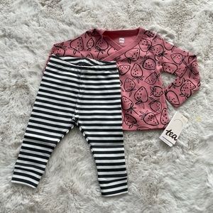 NWT Tea Collection Wrap Top Baby Outfit